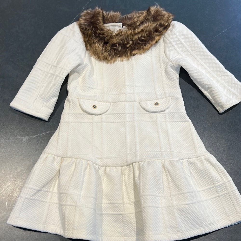 Janie and Jack fur collared dress